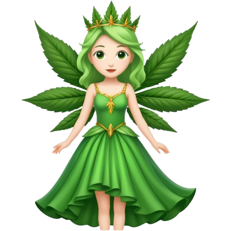 Cannabis fairy queen emoji