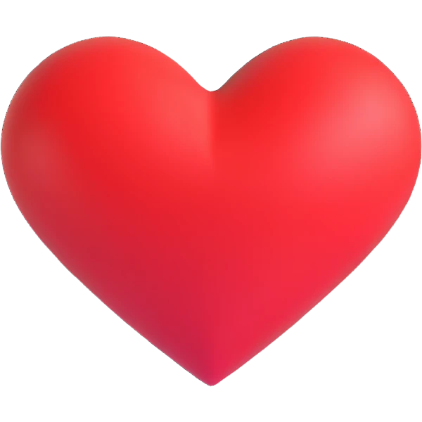 red heart emoji