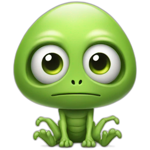 friendly alien with four legs emoji