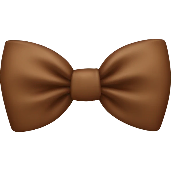 brown bow emoji