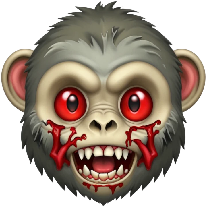 Zombie monkey emoji