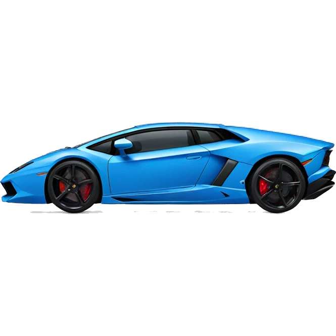 blue lamborghini emoji