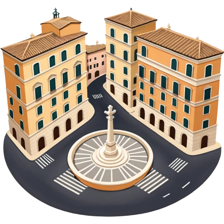 piazza di spagna view from up above
no square style no frame png style 
no squared only building emoji