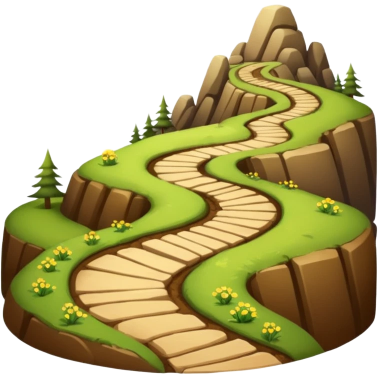 Hiking trail emoji