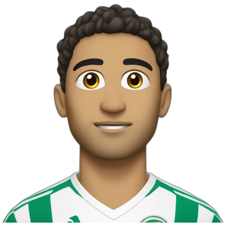 Hakimi faisant du foot emoji