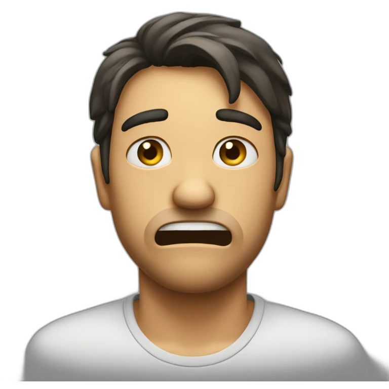 Turning your face away in disgust emoji