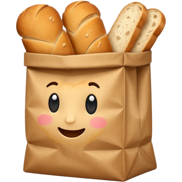 bread in paper bag emoji