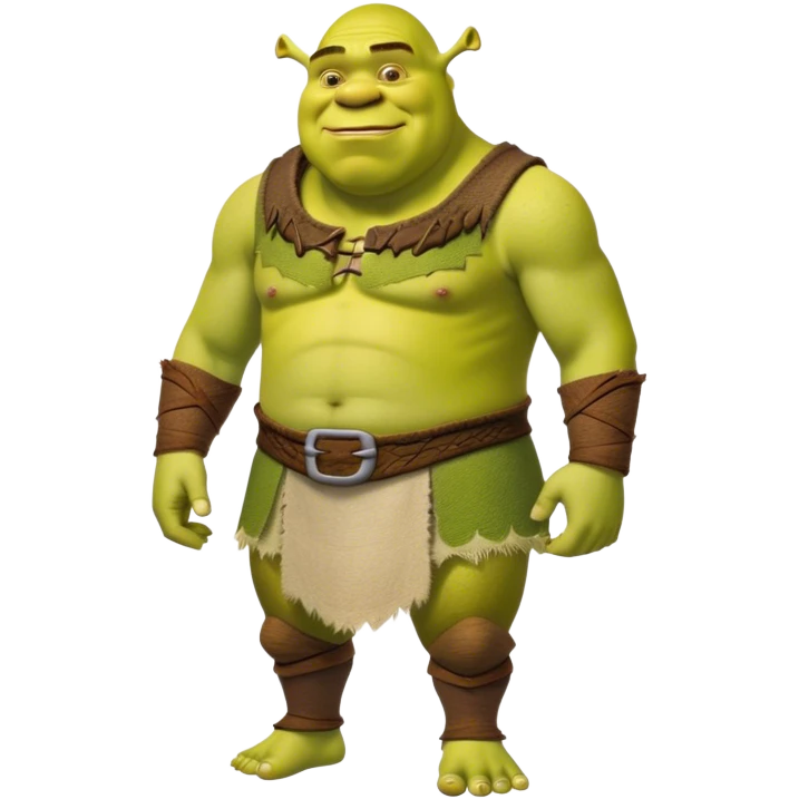 Very Slim Shrek fullbody emoji