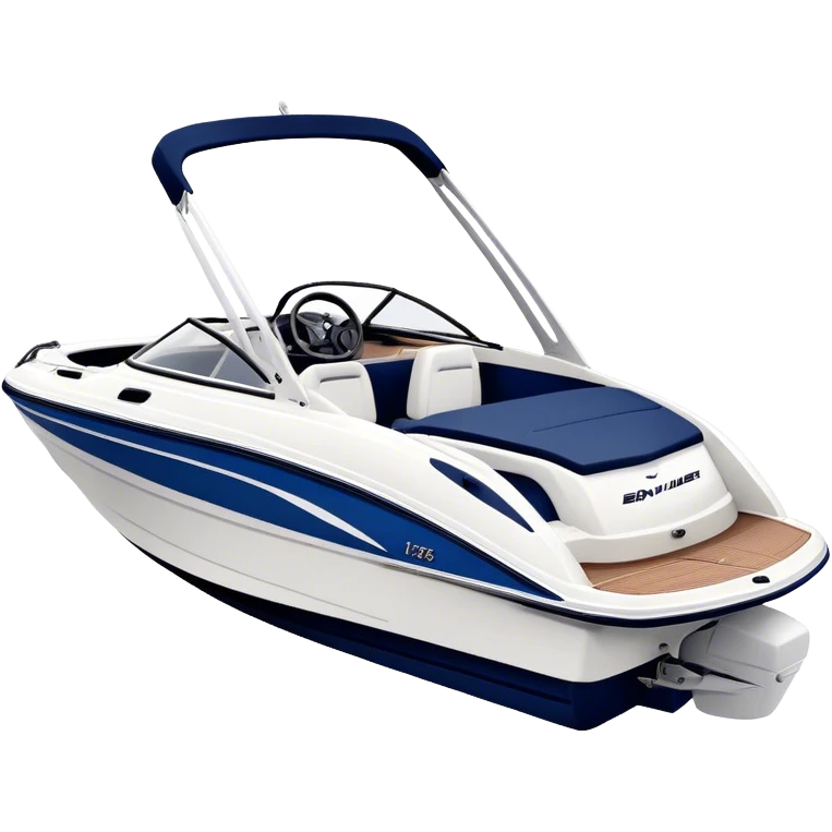 Speedboat - Bayliner 185 Bowrider (Model Year: 2020) (Iconic colour: White with navy blue accents) emoji