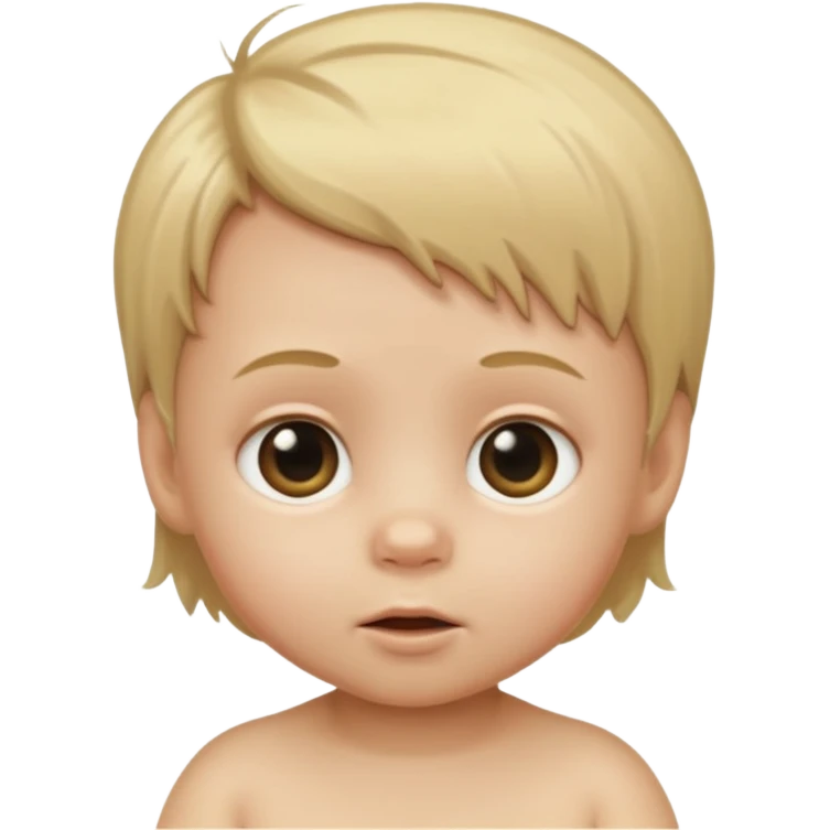 a white baby with dirty bl emoji