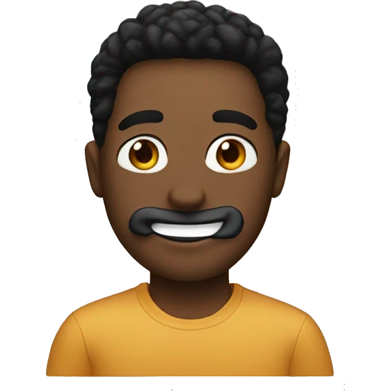 make me a bitmoji he has a "3" mouth and ":" eyes emoji
