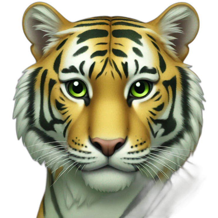 Green tiger emoji