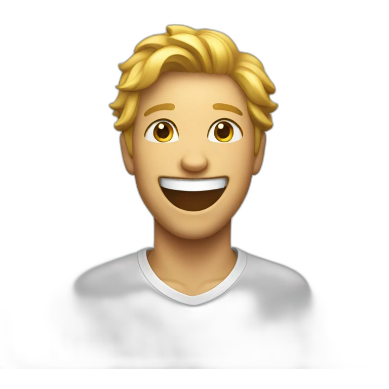Winning smile emoji