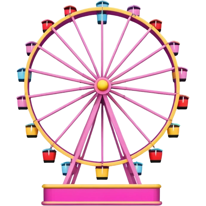 mix pink Ferris wheel emoji
