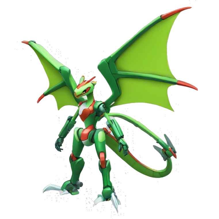 Mechanical Flygon-dragon-Bisharp-Medabot-Mecha full body emoji