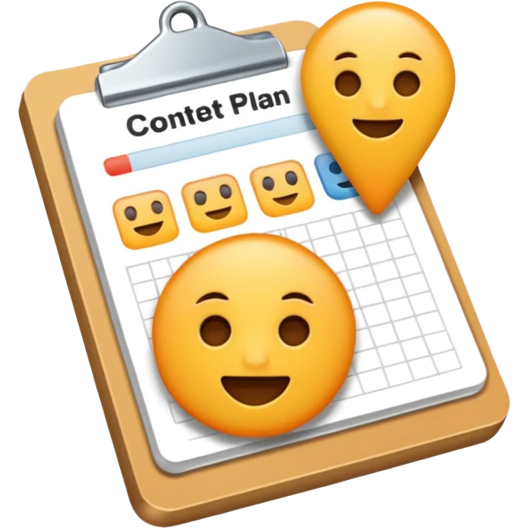 Content plan emoji