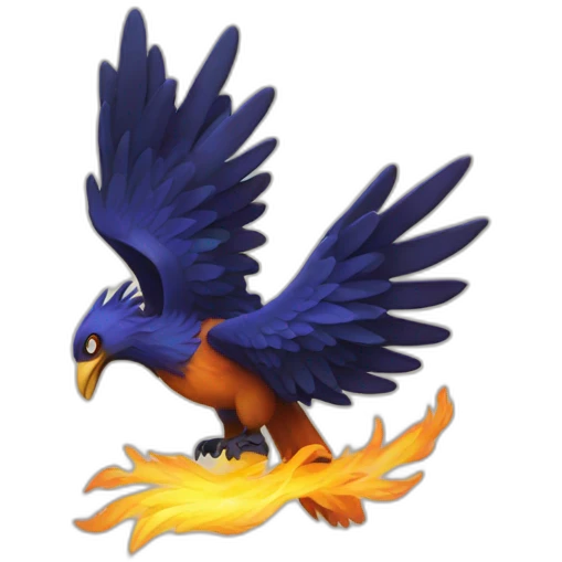 p letter text as phoenix emoji