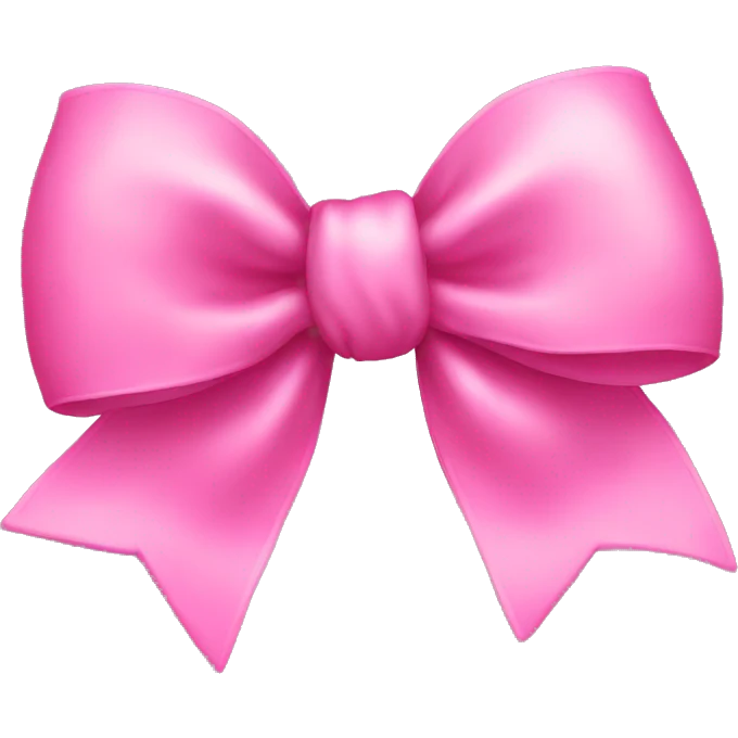 Pink bow emoji