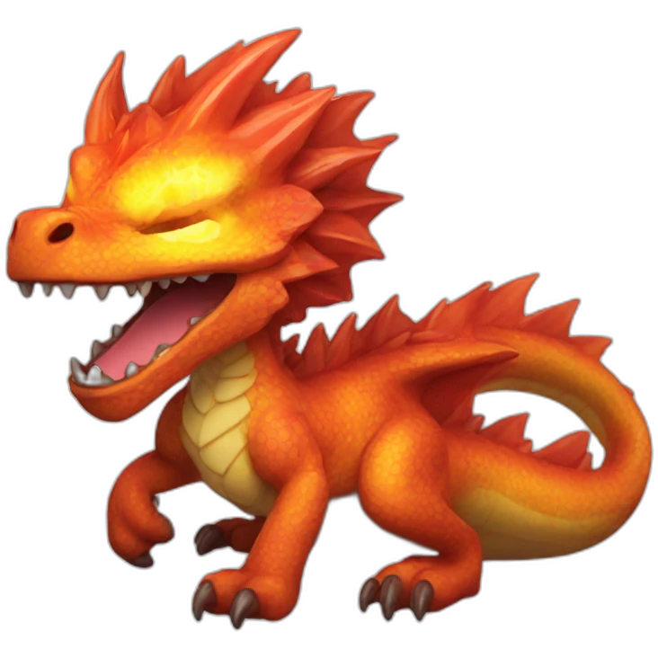 Dracaufeu shiny emoji