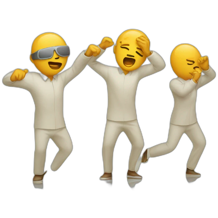 People dab emoji