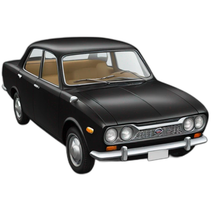 1962 BLACK DATSUN BLUEBIRD emoji