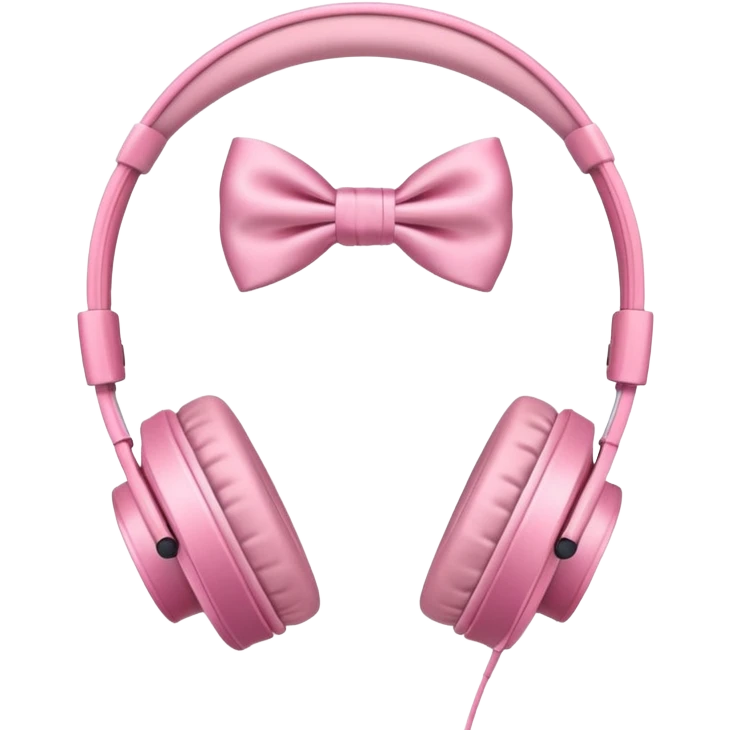 Headphones with bows on sides emoji