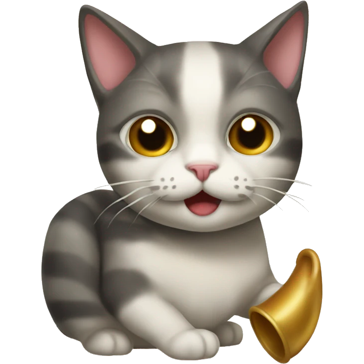 cat in a horn of plenty emoji