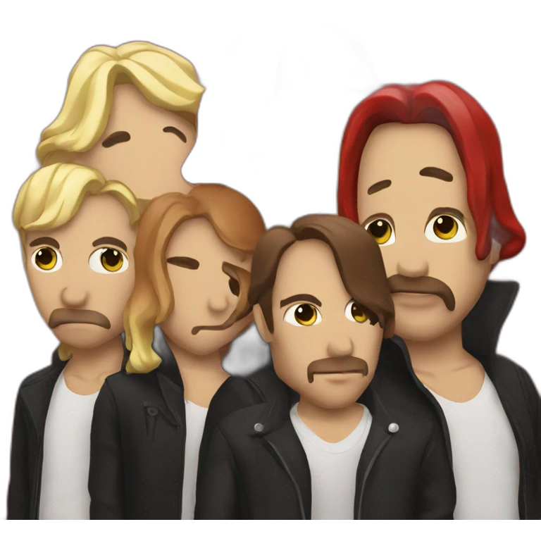Red hot chili pepper band emoji