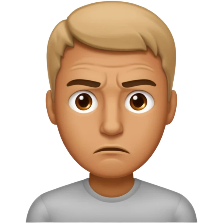 annoyed man said not emoji