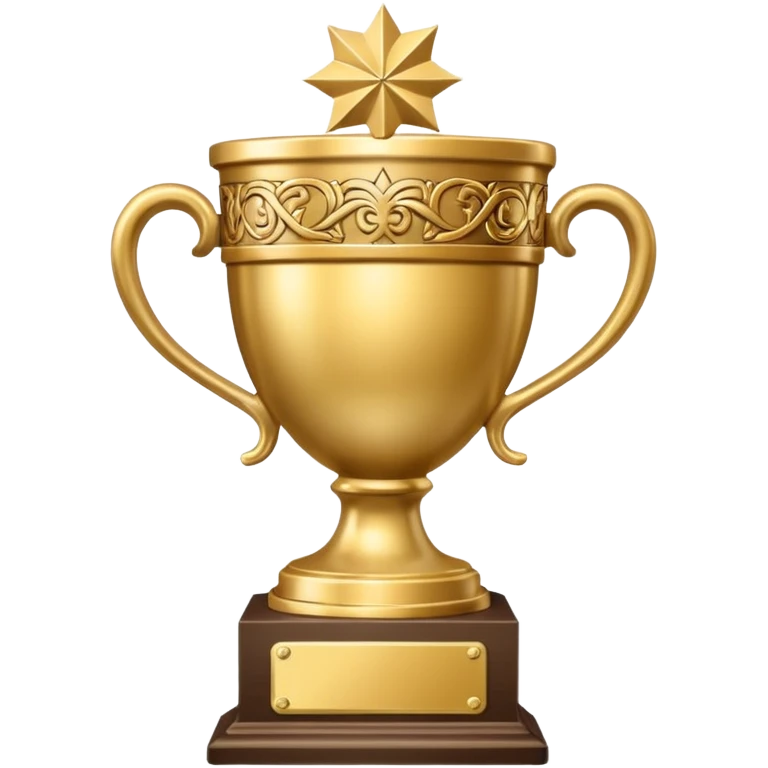 winter holiday theme trophy emoji