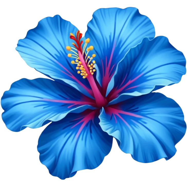 blue flower hibicuss emoji