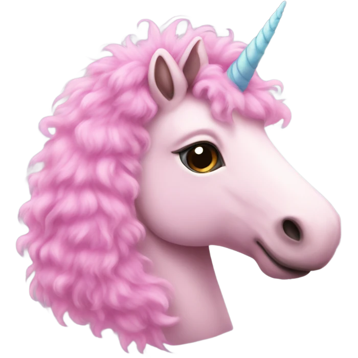 pink fluffy unicorn emoji