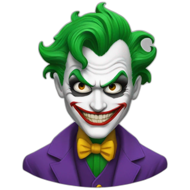 Joker qui tire sur Batman emoji