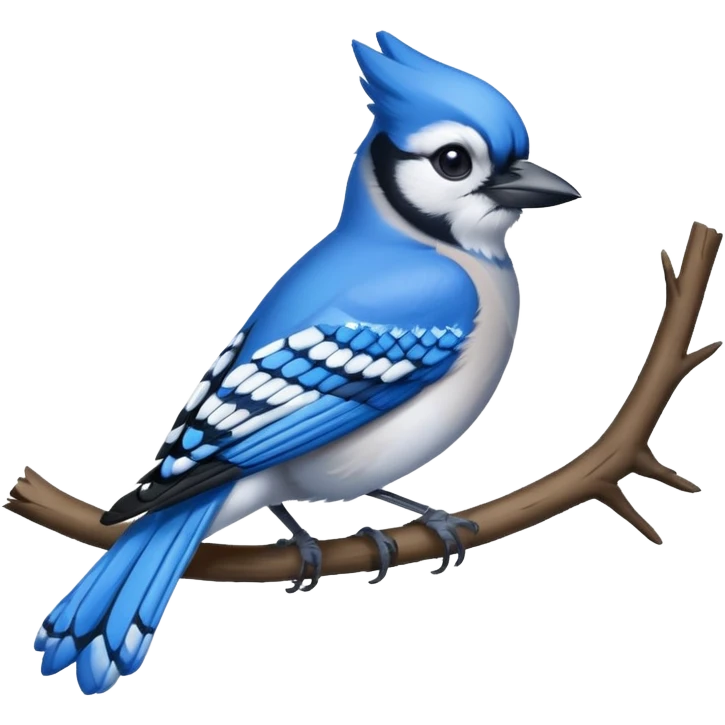 Blue Jay Bird emoji