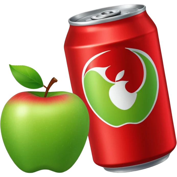 Busch beer but red and has a apple on it emoji