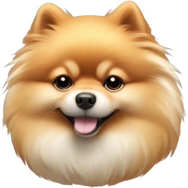 Pomeranian asleep emoji