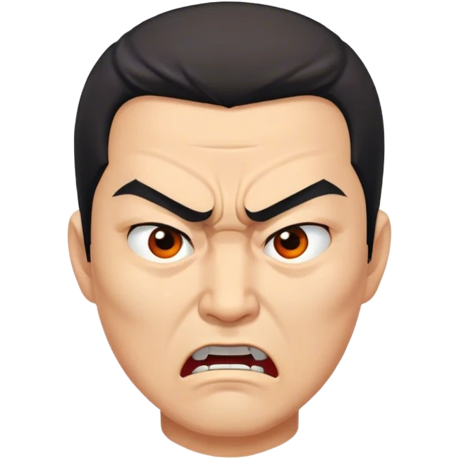 Angry Asian man emoji