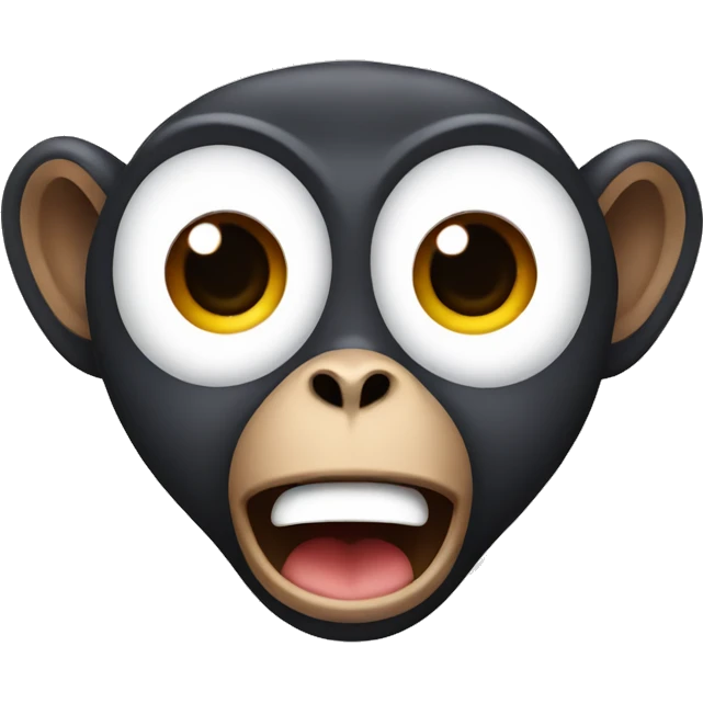 Monkey with a surprised expression emoji
