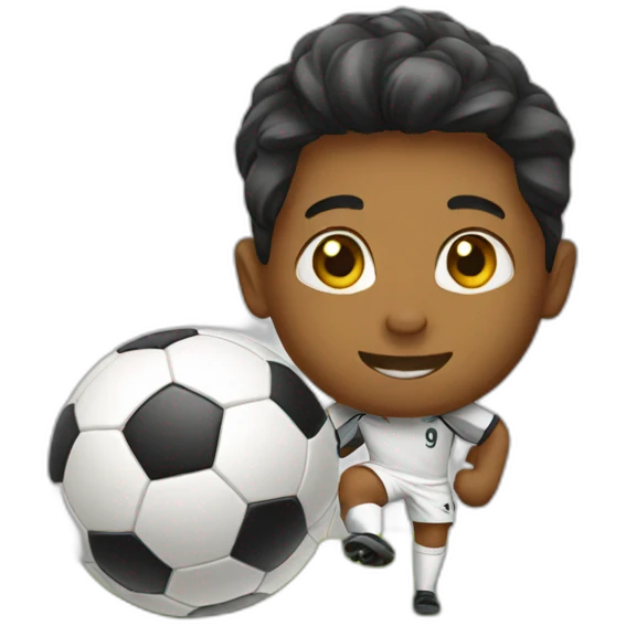 playing soccer emoji