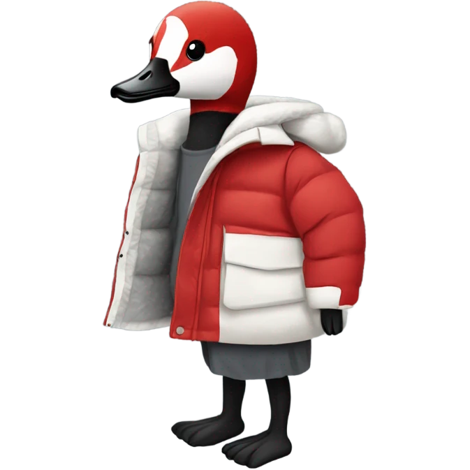 Canada Goose red parka emoji