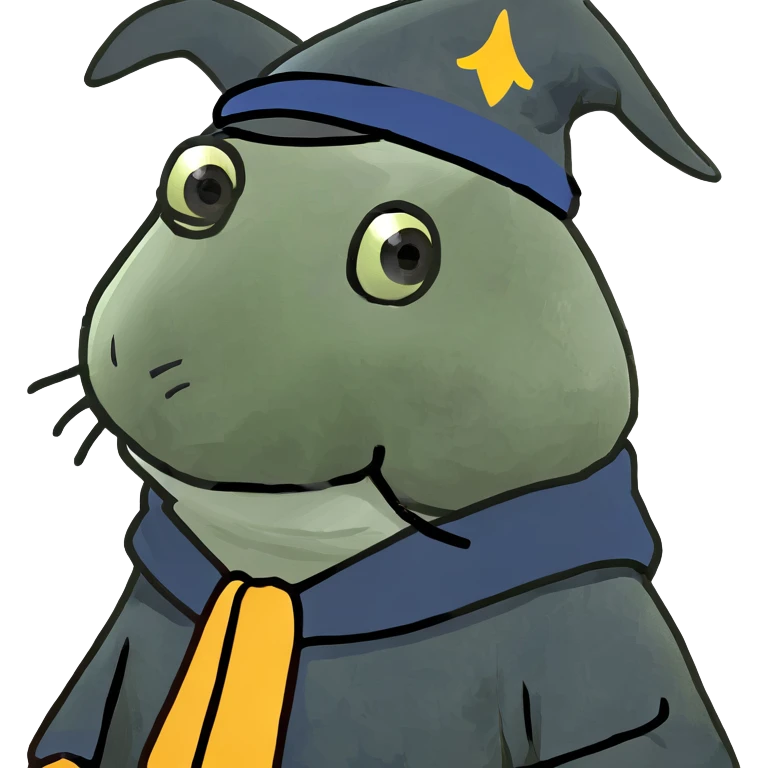 Rabbit as a wizard emoji