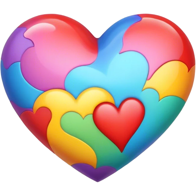 Cœur multicolore  emoji