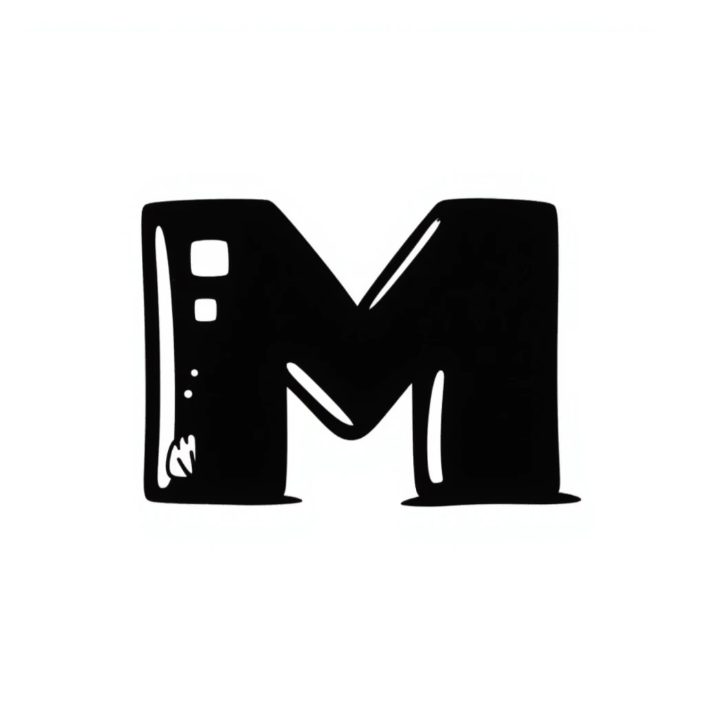 Minecraft logo inspired icon, hand-drawn doodle style emoji