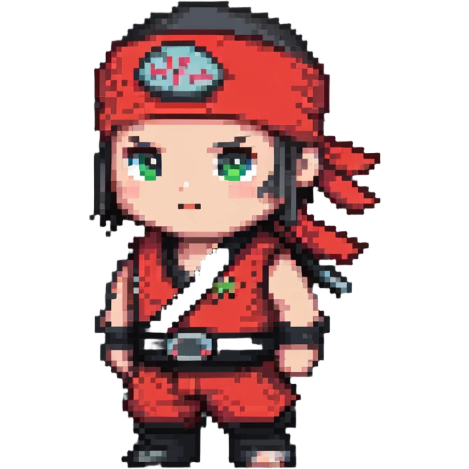 ninja with a red headband emoji