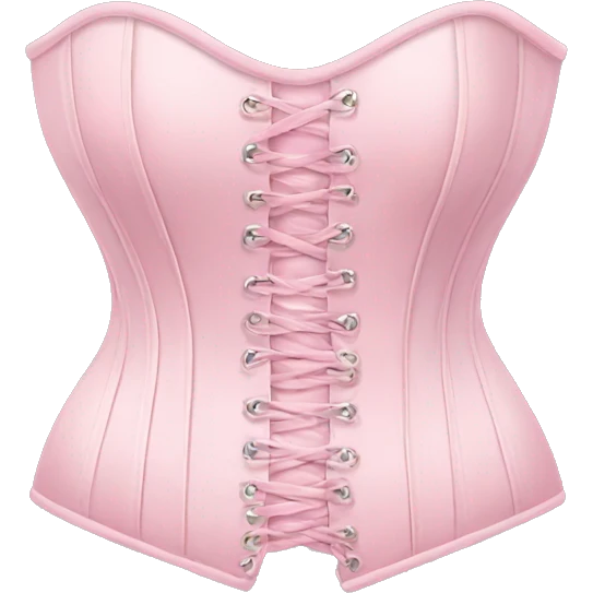 Pastel pink corset  emoji