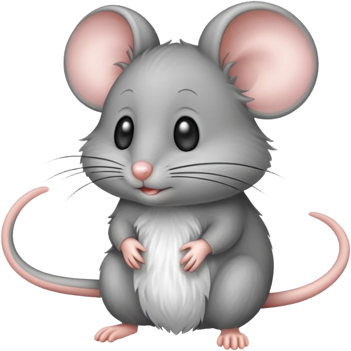 mouse with extra long tail emoji