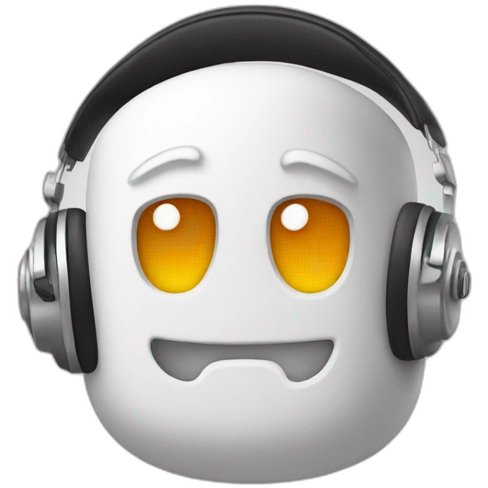 DJ marshmallow emoji