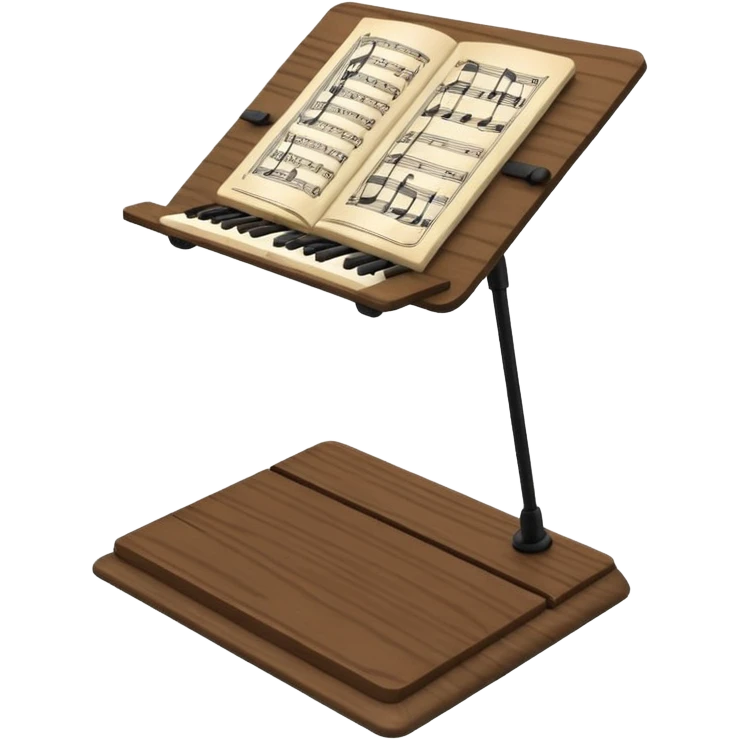 music notebook stand emoji