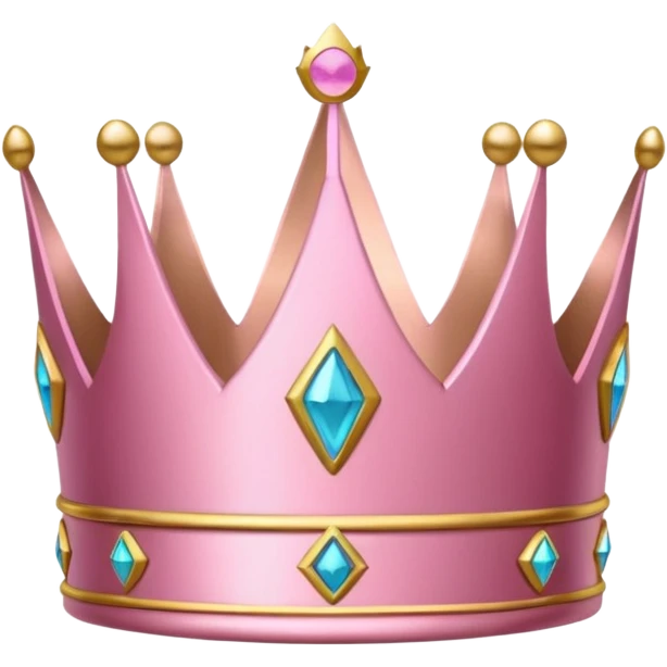 Crown little pink emoji