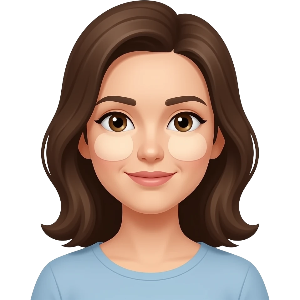 woman puffiness under eyes emoji